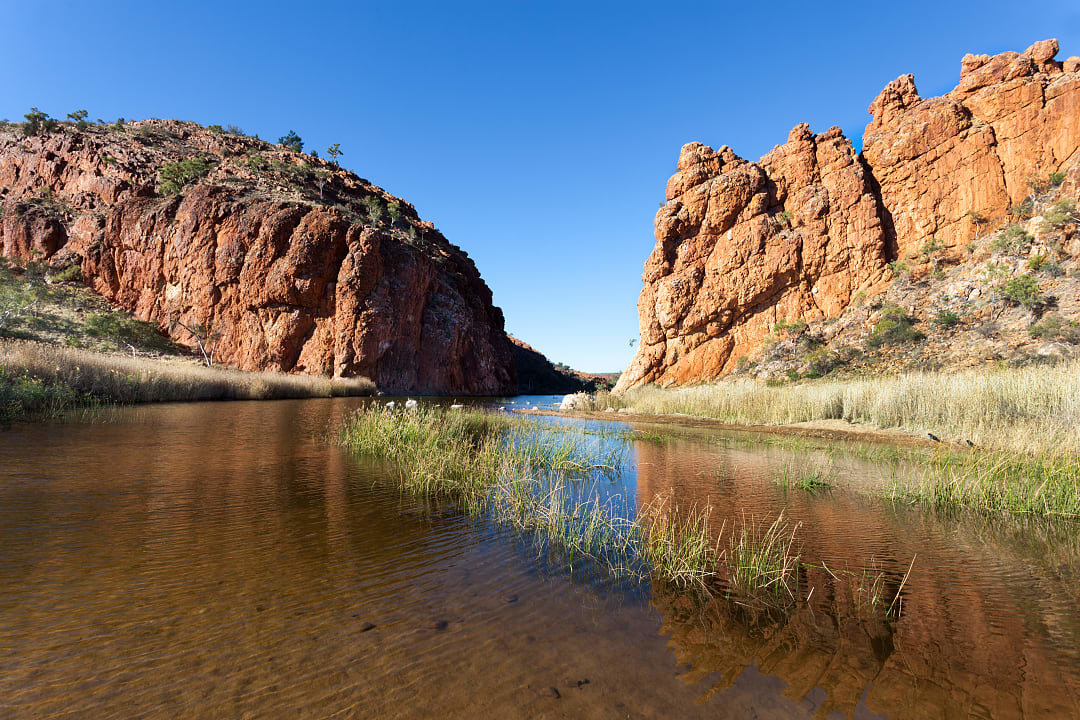Glen Helen Gorge is a stunning natural landmark in the West MacDonnell Ranges.