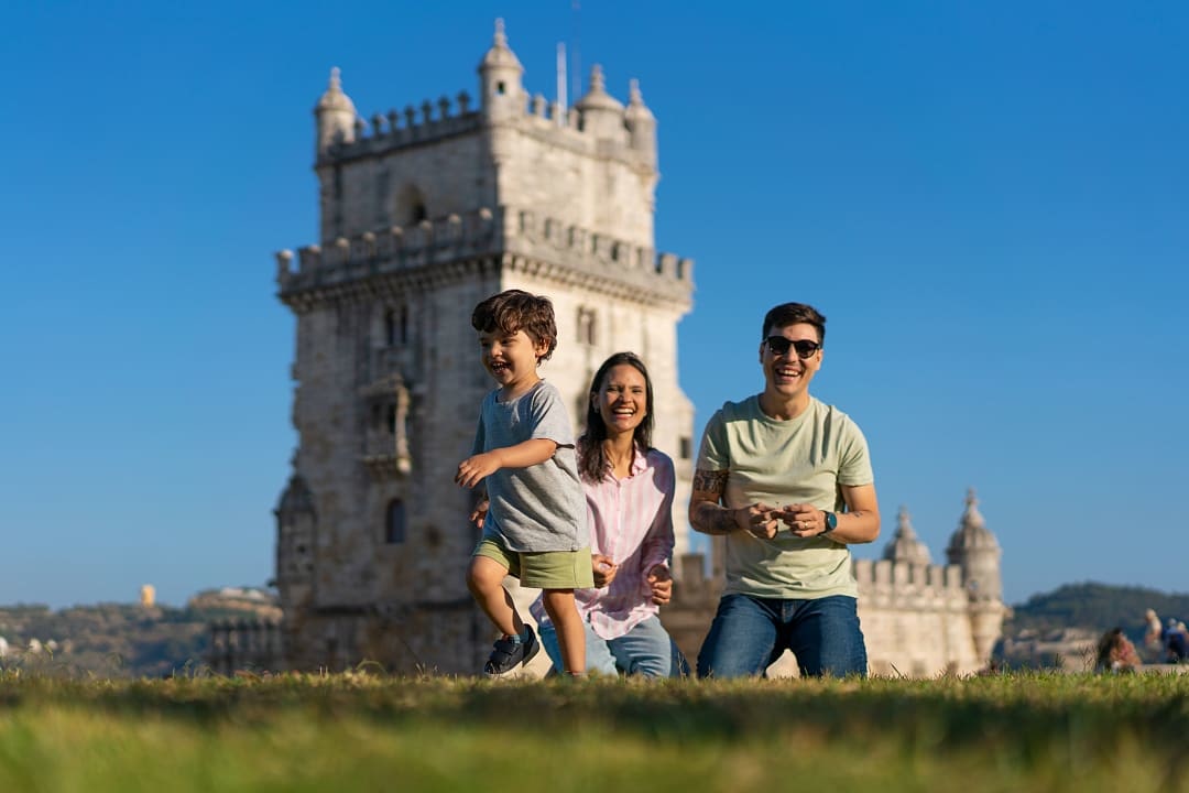 Family in Lisbon where hospitality toward children is a cultural instinct