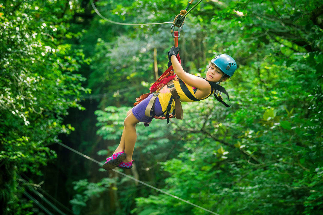 Canopy zip line experience in Costa Rica