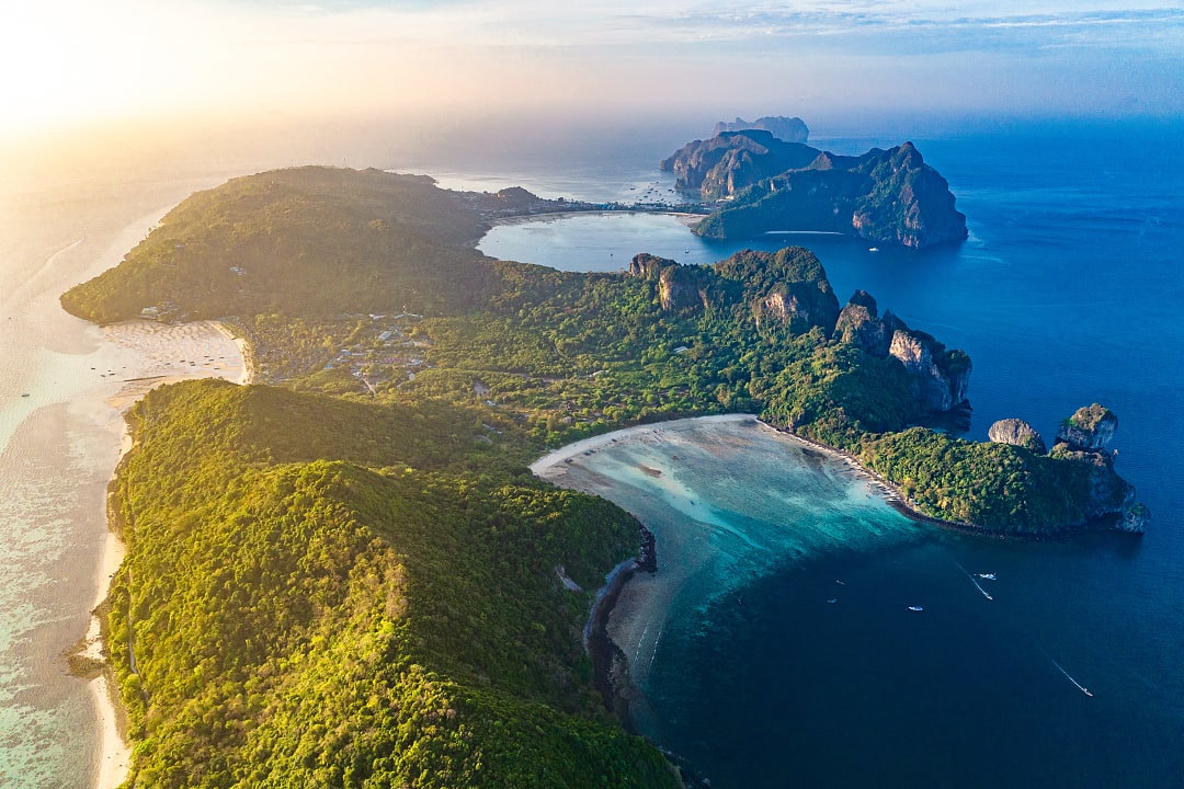 Loh Lana Bay on Koh Phi Phi island, Thailand