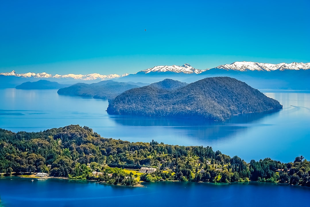 Viewpoint on top of cerro Campanario, Lake District, Argentina