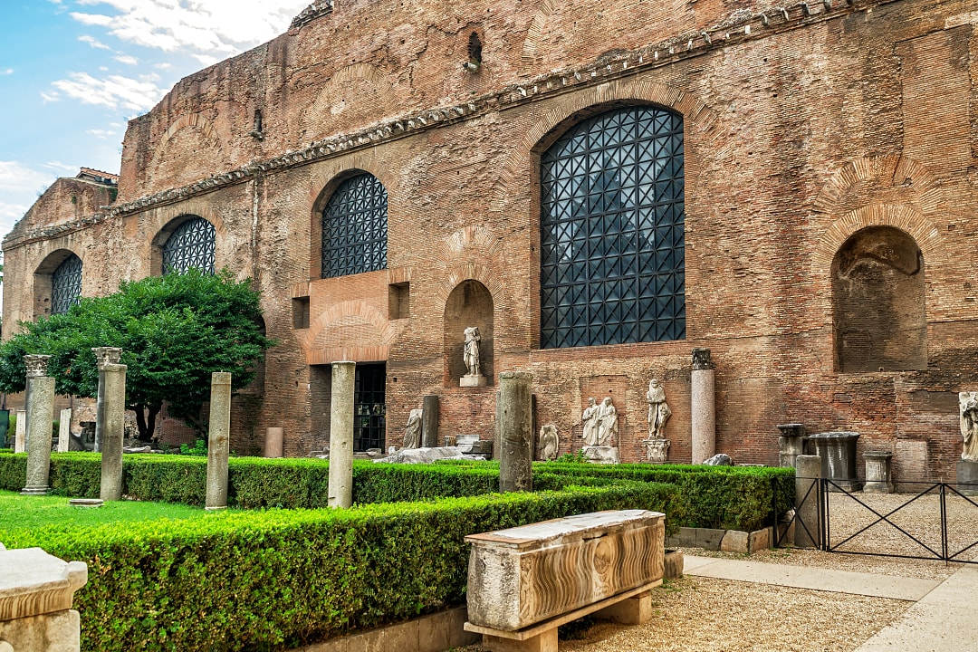 Ruins of Diocletian Baths in Rome