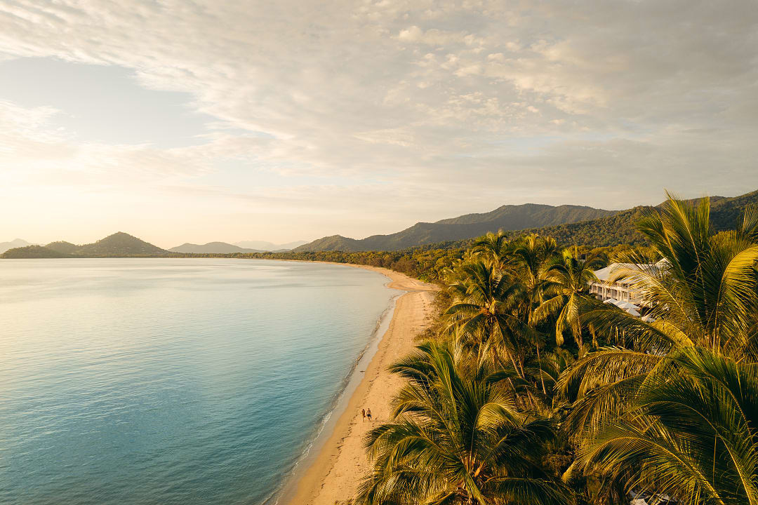 The coastline of Queensland at golden hour, Australia. 