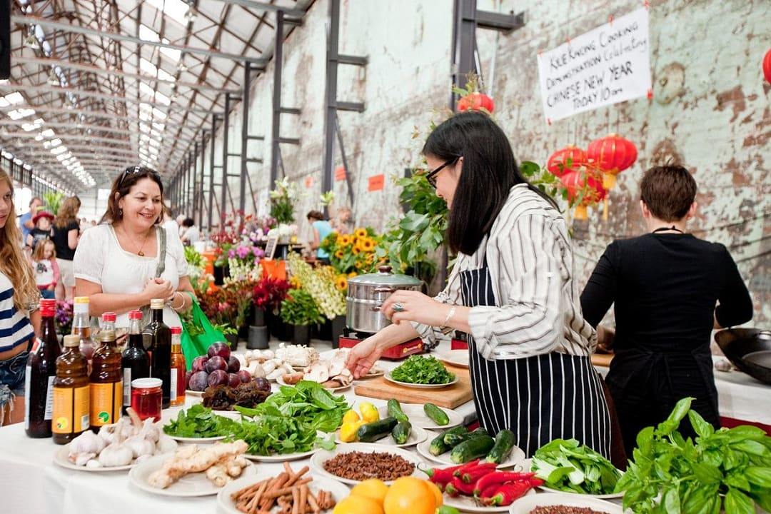 Farmers market in Sydney, Australia.  Photo courtesy of Linnet Foto / Evelight Markets.
