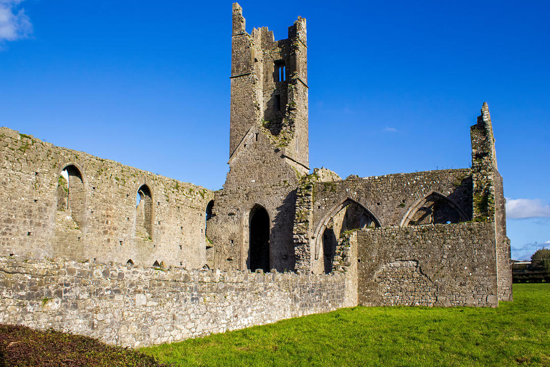 Dominican Priority medieval church in Kilmallock Town, Limerick, Ireland.