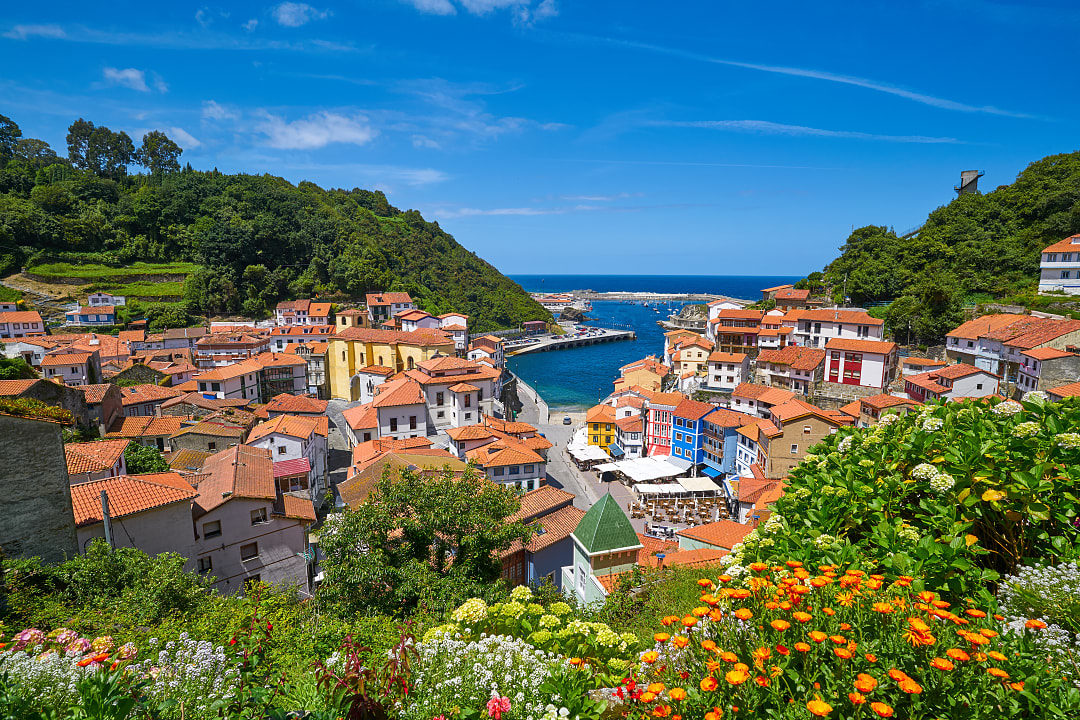 Cudillero in Asturias, Spain