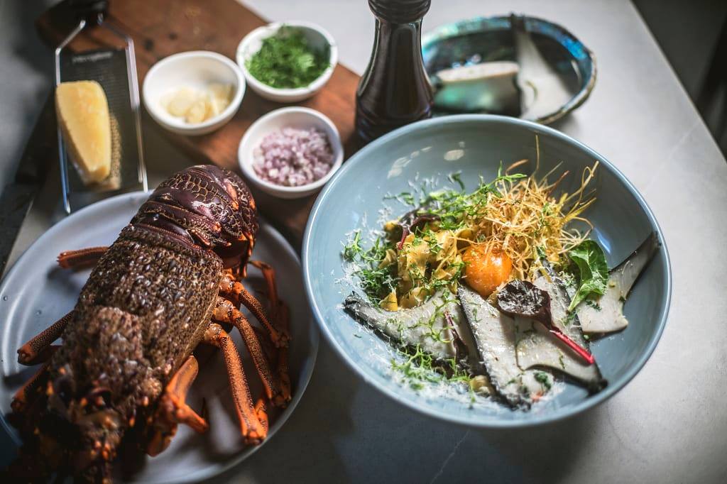 Meal at Aosta in Arrowtown, New Zealand. Photo courtesy Tourism New Zealand / Miles Holden