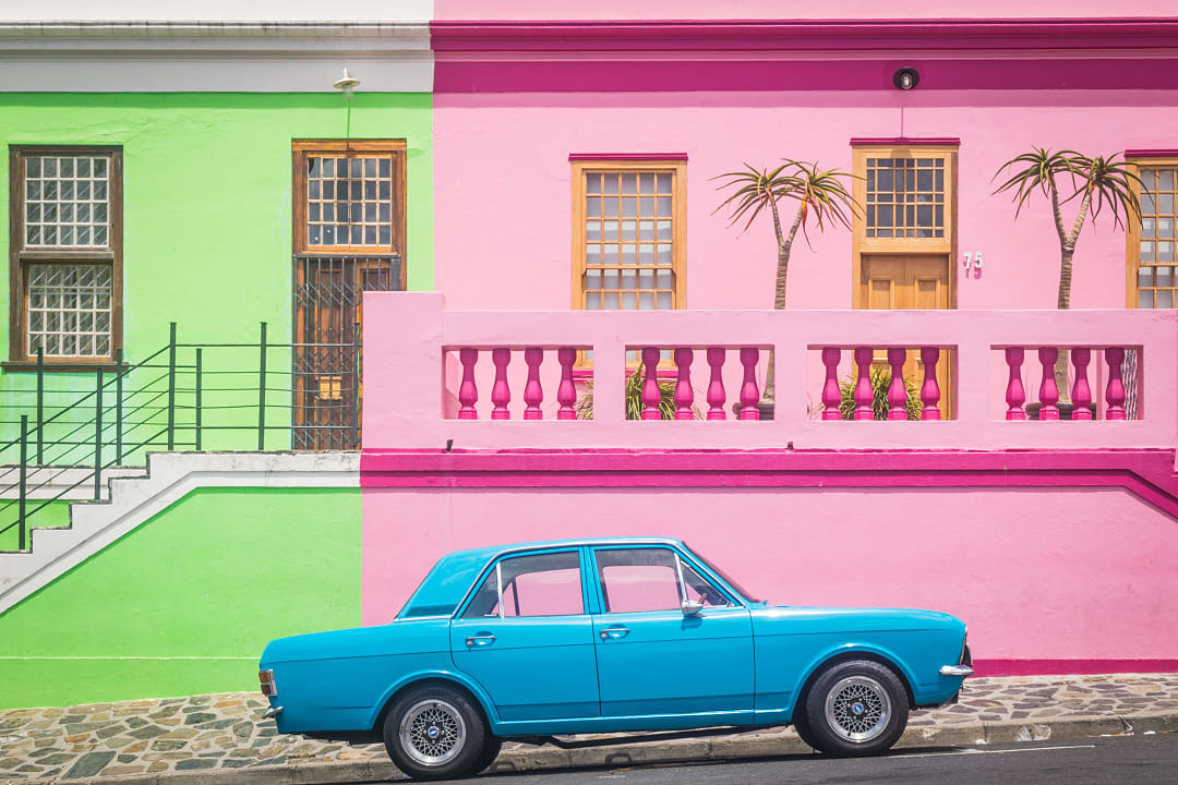 Traditional colourful houses in Bo-Kaap