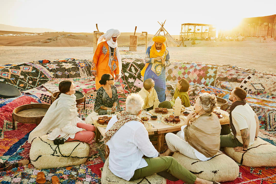 Dessert camp in Marrakech, Morocco.