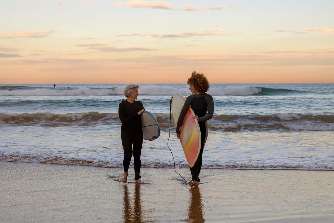 Surfers in Brisbane