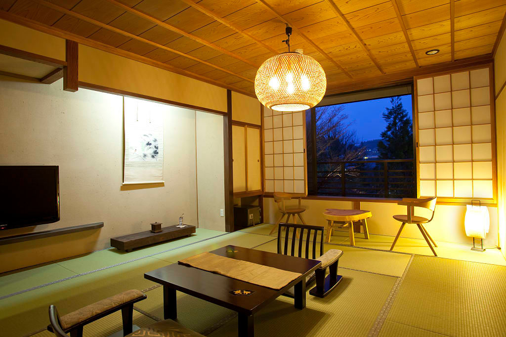 Japanese style accommodation in Hida Takayama. Photo courtesy Hidatei Hanaougi
