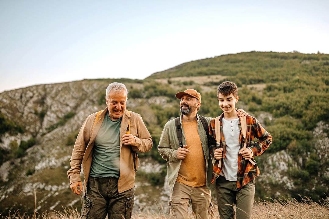 Multigenerational Family Hiking Trip.