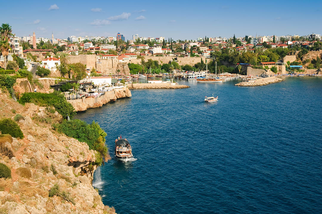 Antalaya harbor in Turkey. 