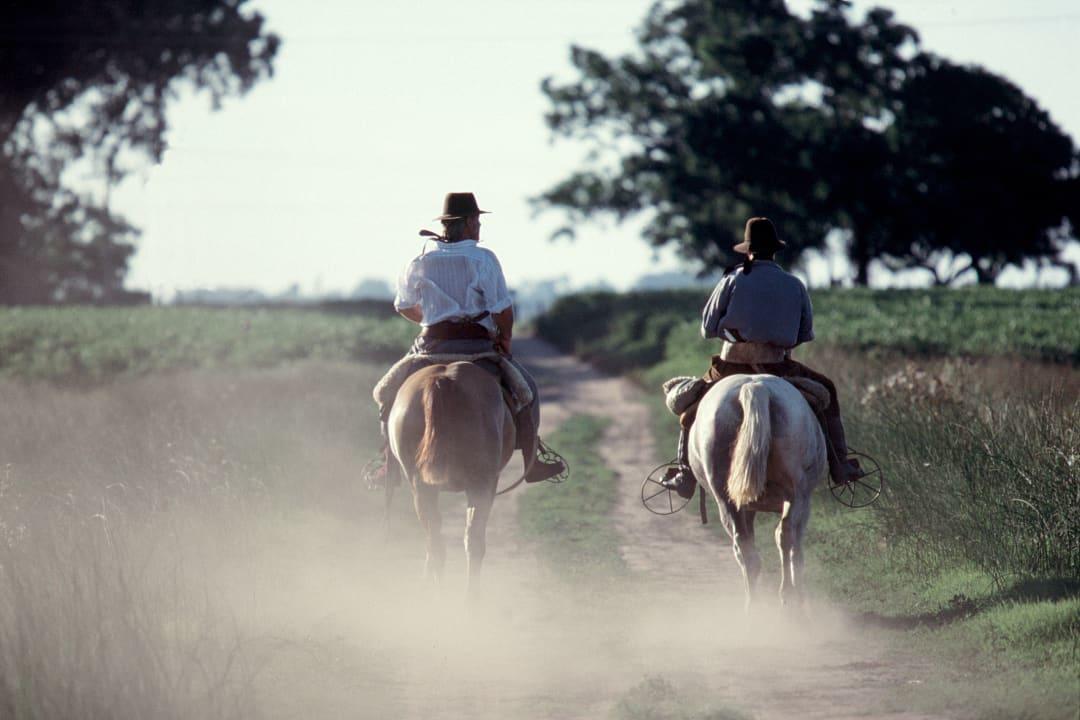 Private horsemanship lesson with a Gaucho in Argentina.