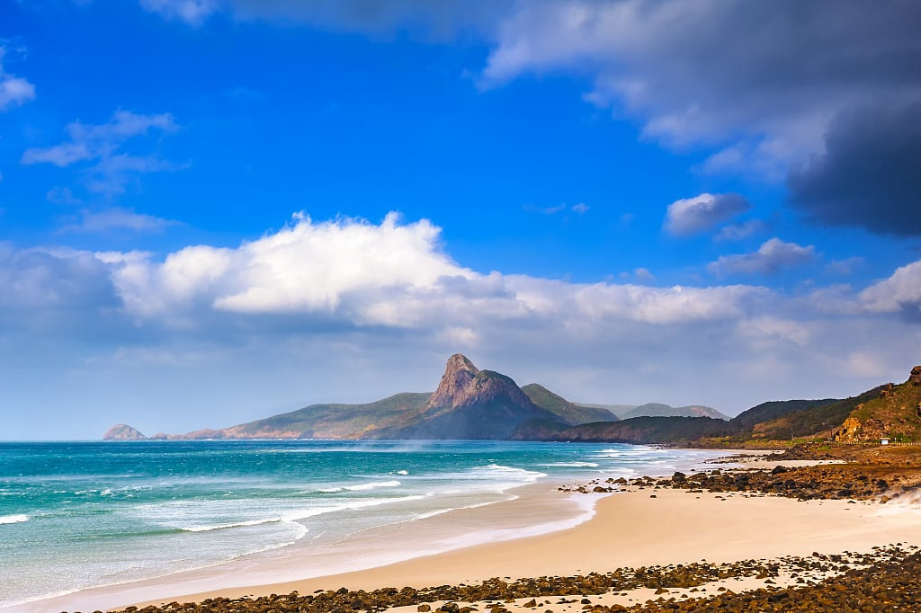 Natural beach in Con Dao island, Vung Tao, Vietman.