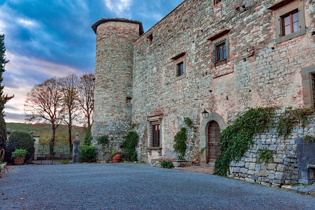 Castello di Meleto, Gaiole, Italy.