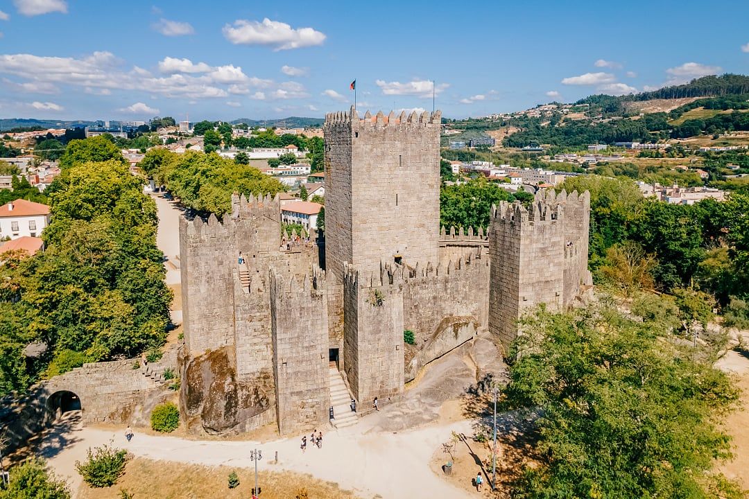 Guimarães Castle in Guimarães, Portugal