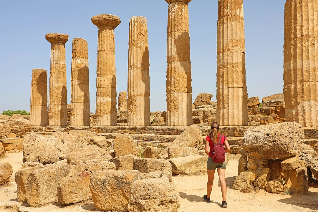 Temple of Hercules in Agrigento, Italy
