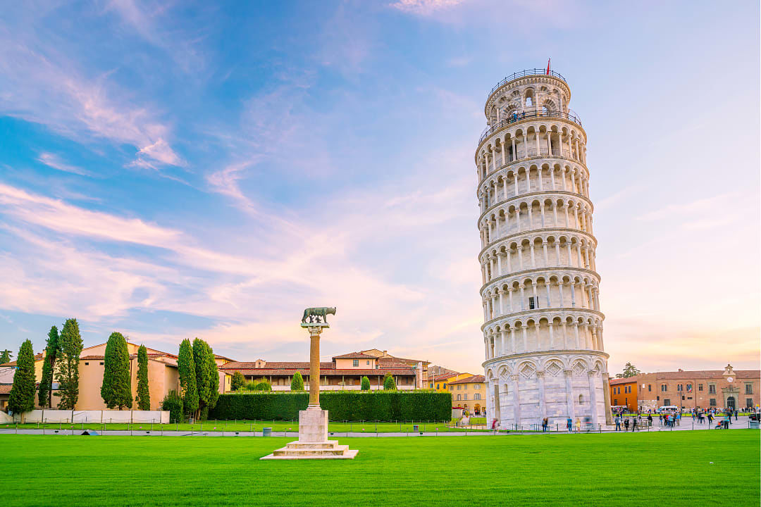 Leaning Tower of Pisa in Italy