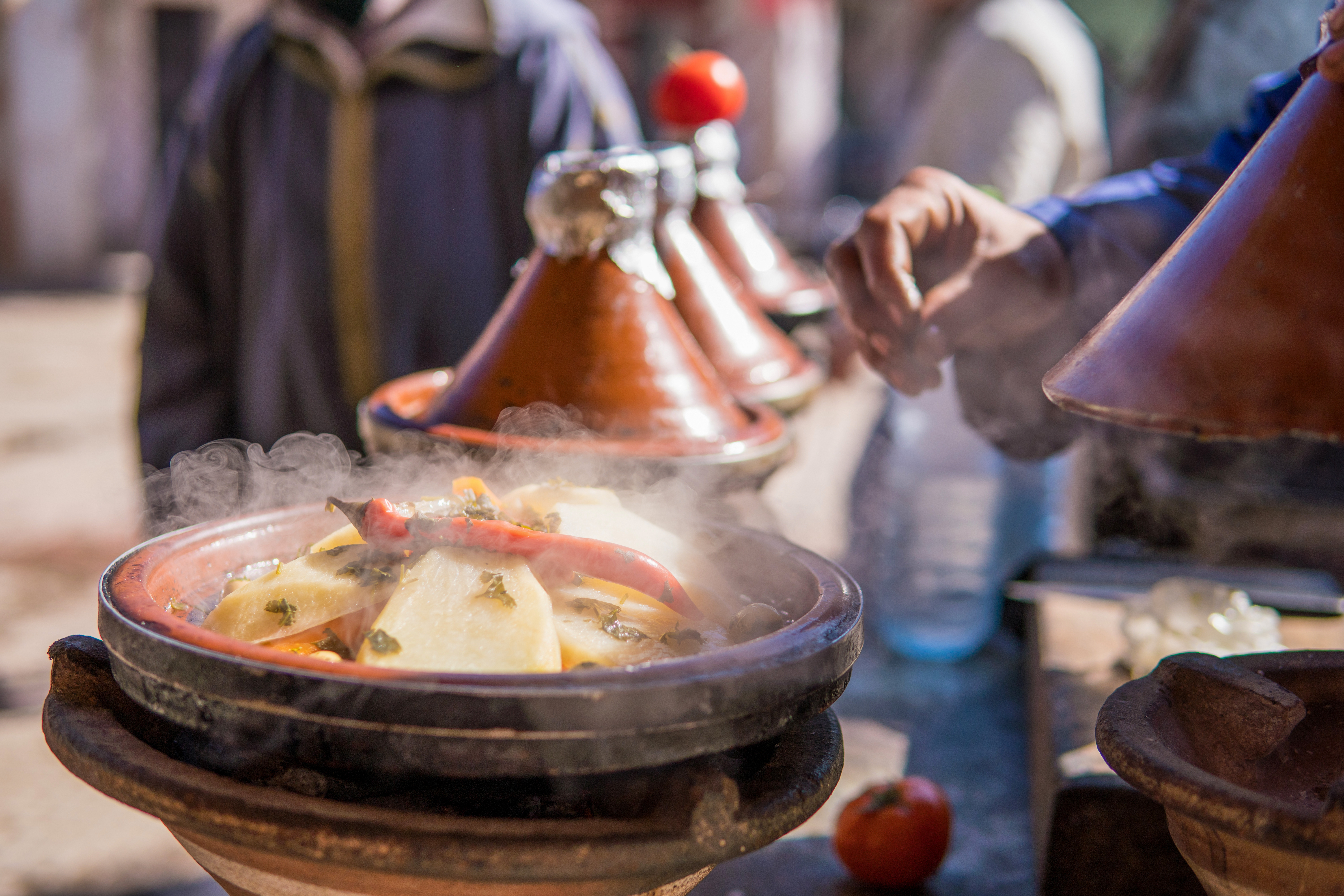 Tagine from a street vendor in Morocco