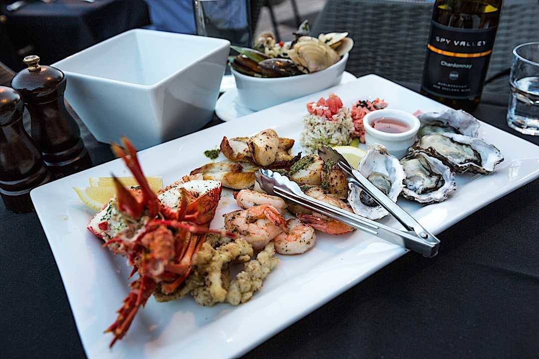 New Zealand seafood platter