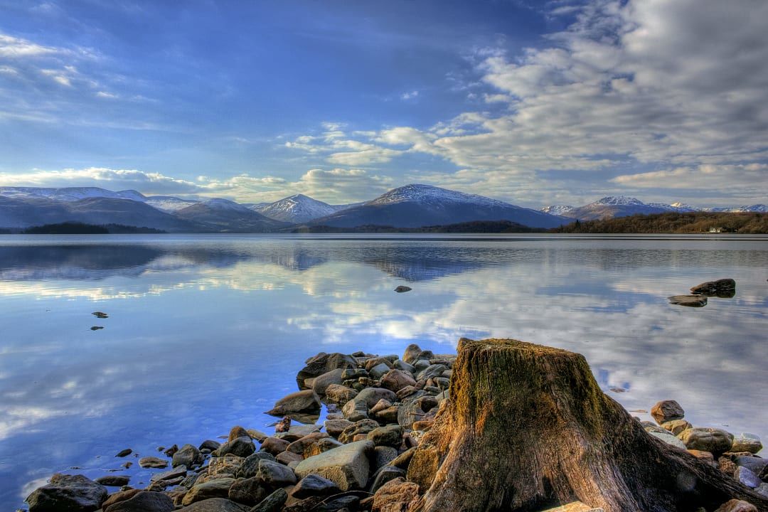 Lake in Loch Lomond, Scotland
