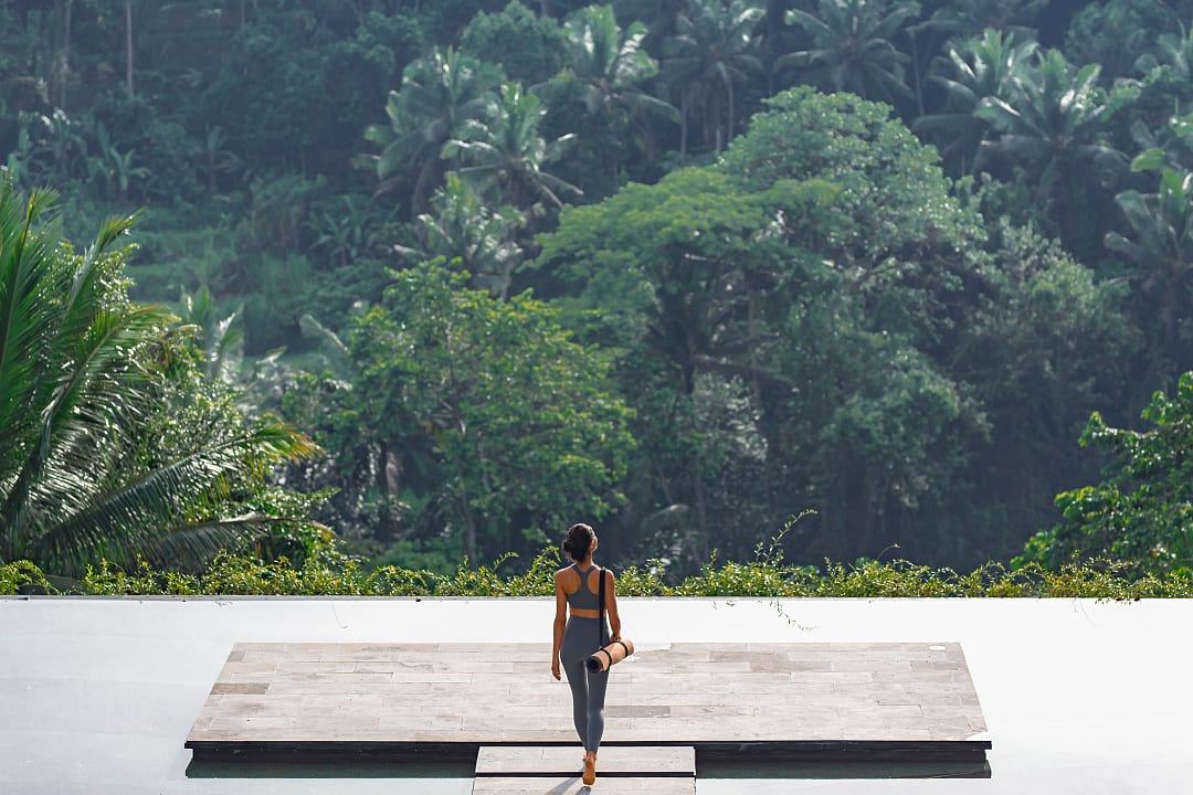 Yoga retreat in Bali.