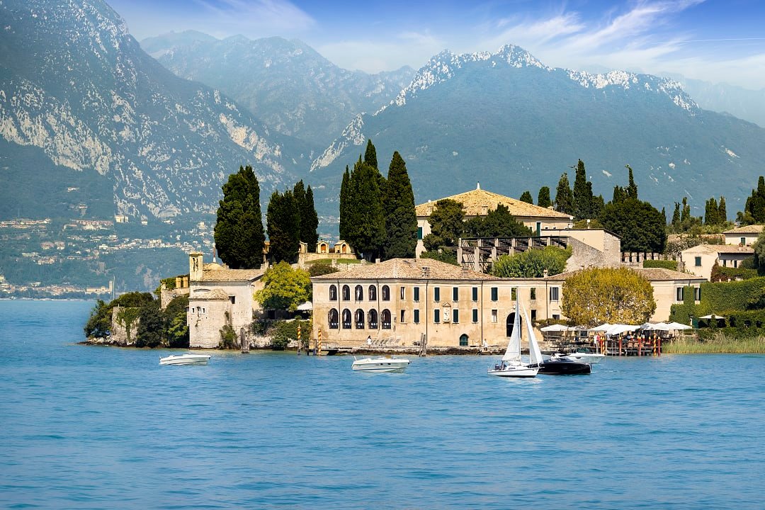 Punta San Vigilio on Lake Garda, Italy.