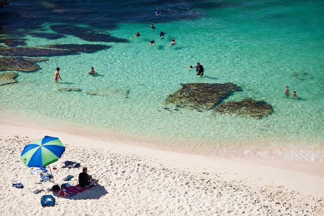 Parakeet Bay on Rottnest Island, Perth, Australia