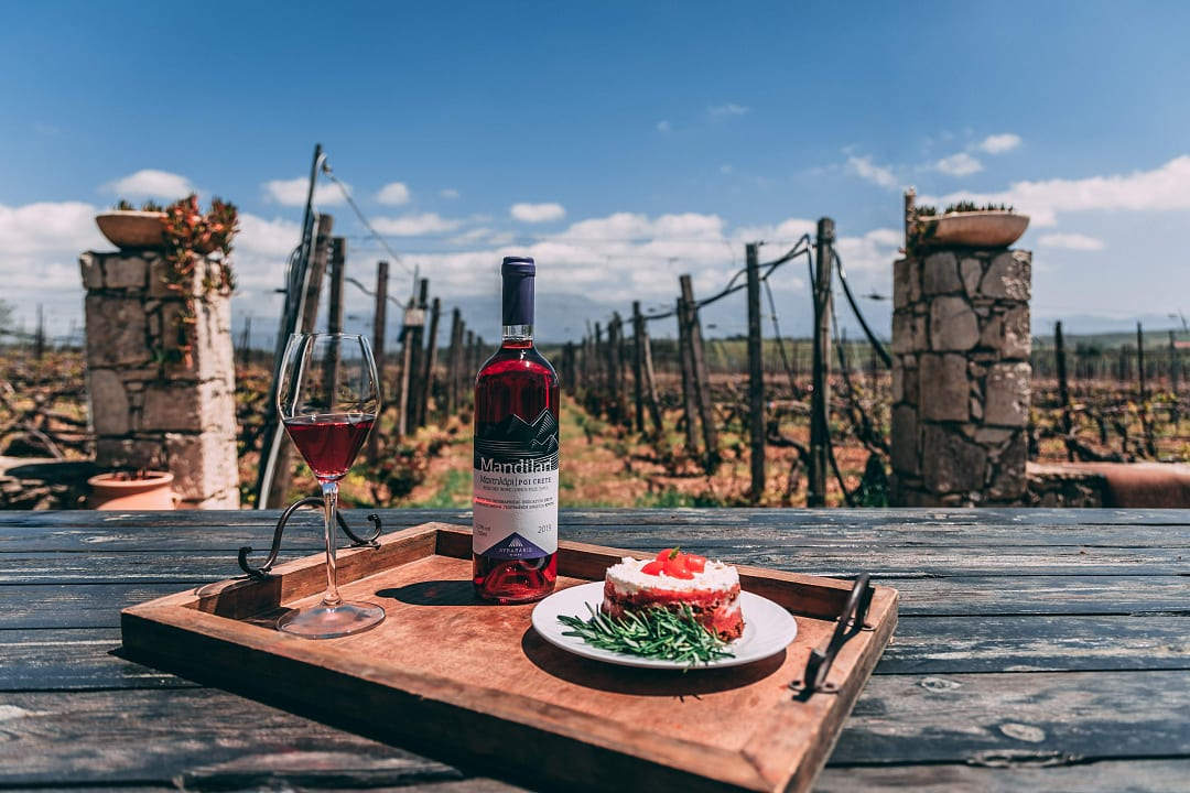 Vineyards in Crete, Greece