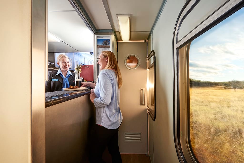 First class experience aboard the Spirit of the outback