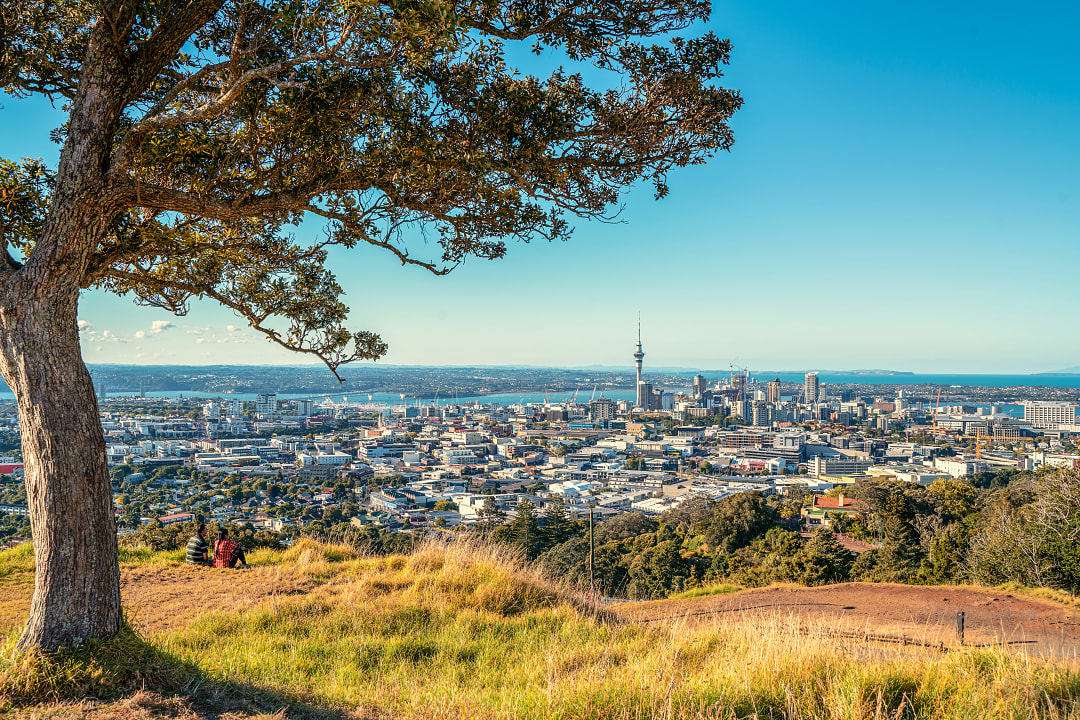 Panoramic view of Auckland, New Zealand.