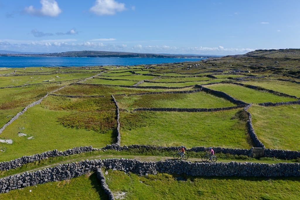 Biking Inis Mor, Aran Islands, Ireland. Photo courtesy of Garet McCormack / Fáilte Ireland/Tourism Ireland
