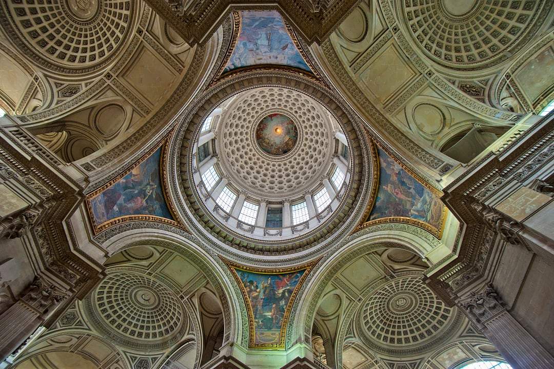Dome of Pantheon in Paris, France