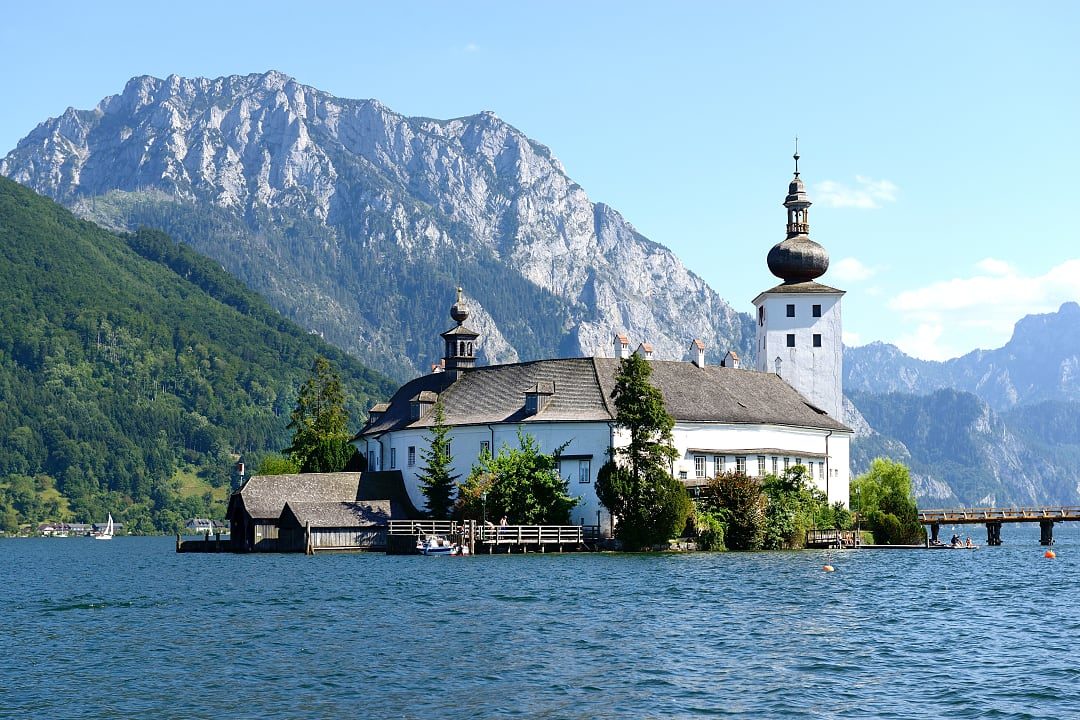 Schloss Ort on Lake Traunsee in Austria