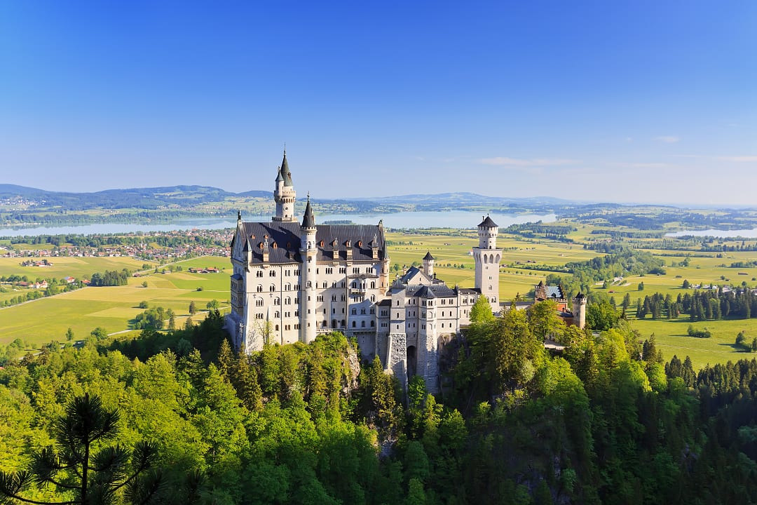Neuschwanstein Castle near Füssen in southwest Bavaria, Germany