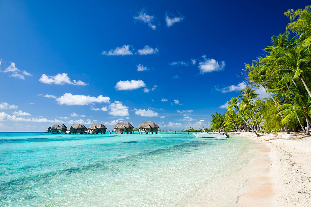 Bungalows in Tahiti.