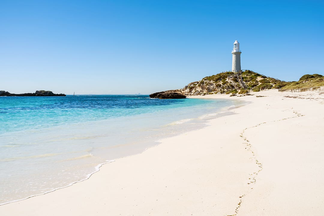 The lighthouse of Rottnest Island, Perth, Australia.