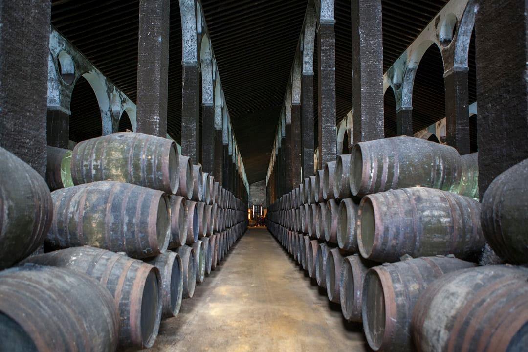 Bodegas Barbadillo cellar in Andalucia, Spain