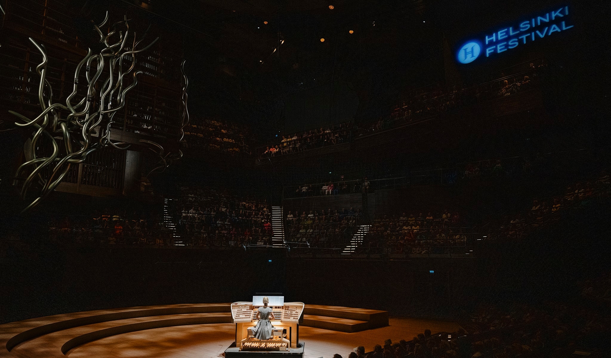 Iveta Apkalna at the Musiikkitalo in Helsinki, Finland