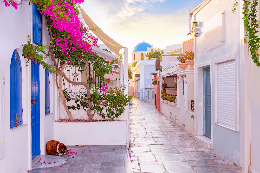 Traditional houses in Santorini, Greece