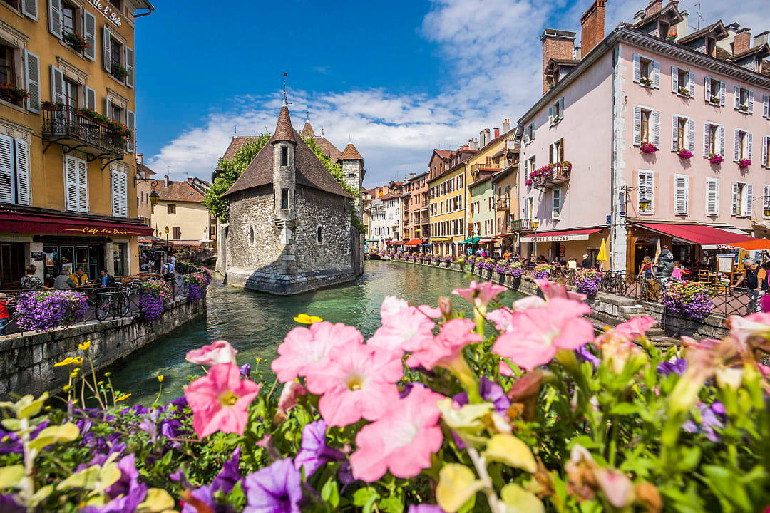 Alpine town of Annecy in France
