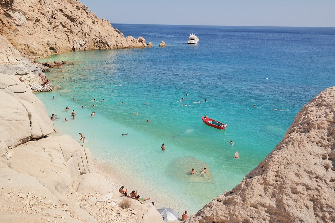 Seychelles Beach in Ikaria, Greece
