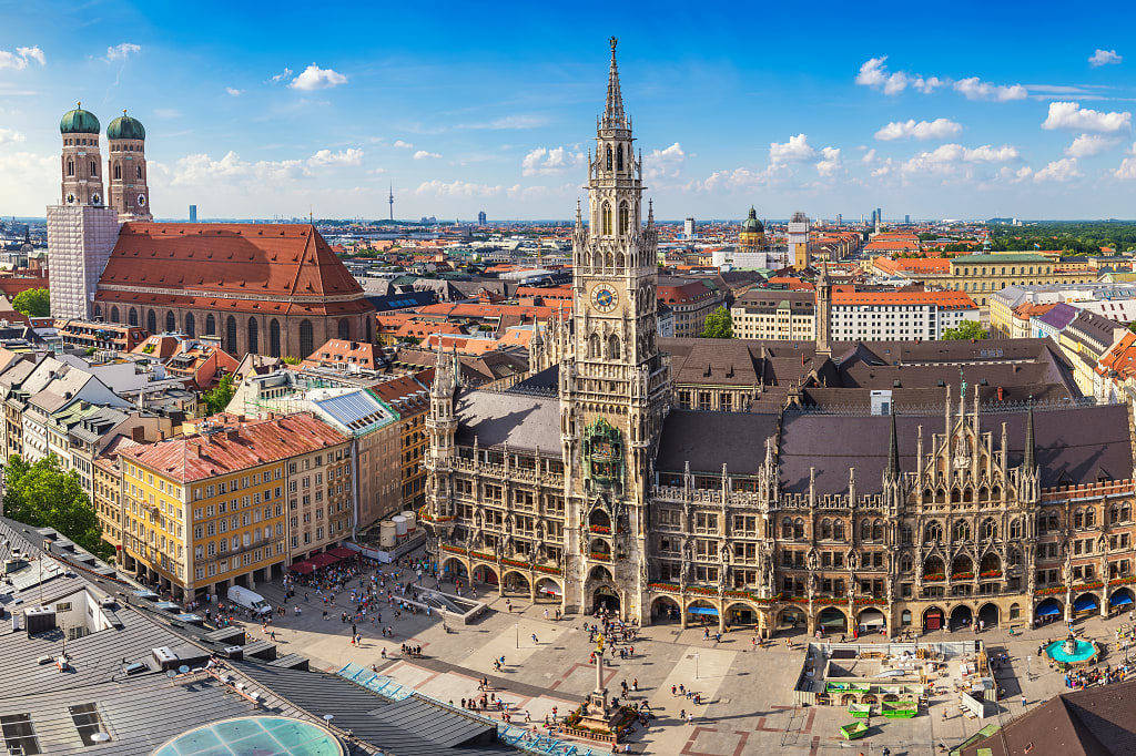 Marienplatz in Munich, Germany