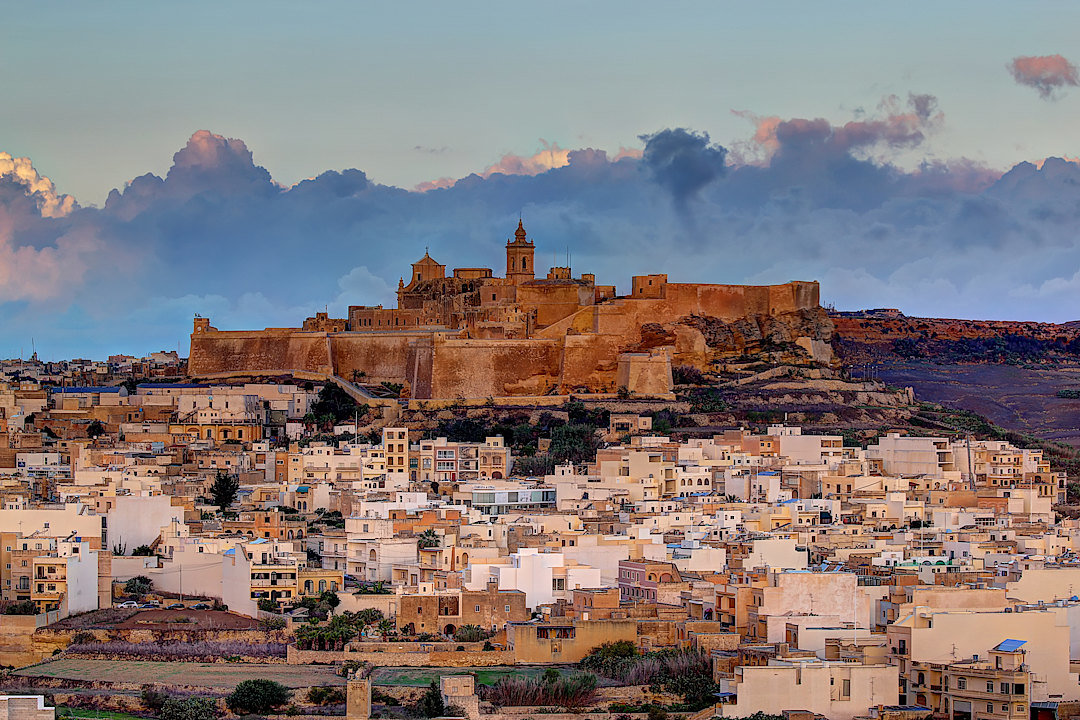 Gozo town, Malta.