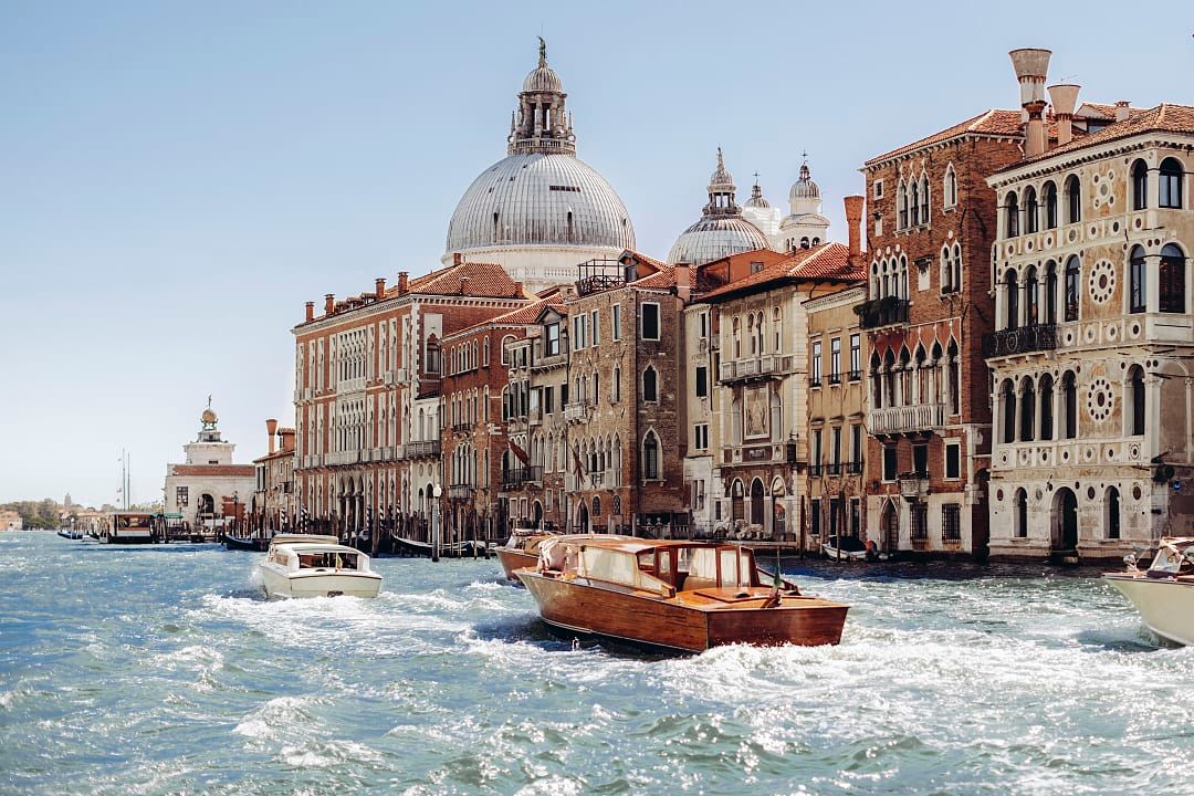 Venice canal in Italy.