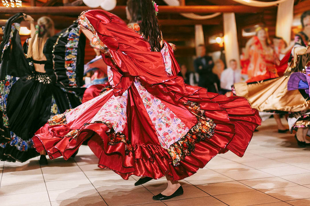 Flamenco dancers.