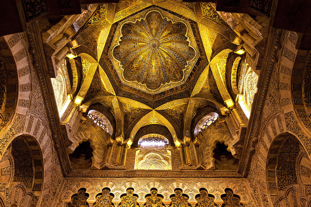 Dome of the Mosque of Córdoba in Spain.