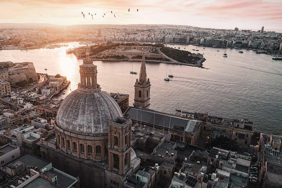 Scenic view of Valletta, Malta.
