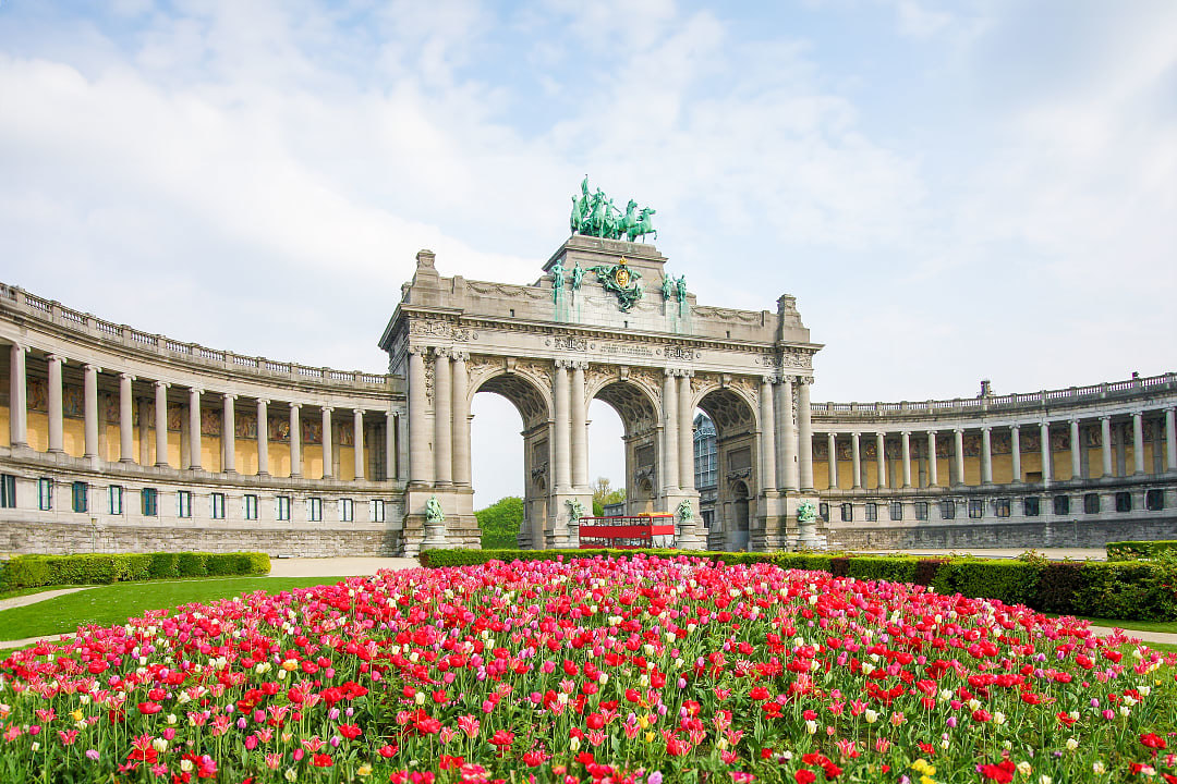Triumphal Arch in Brussels, Belgium..